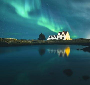 Aurore boréale en Islande